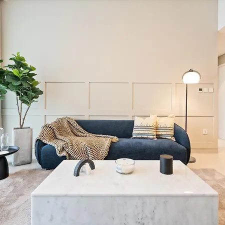 Elegant Luxury Apartment With Stunning Lake Views In Dubai Creek Harbour Esterno foto